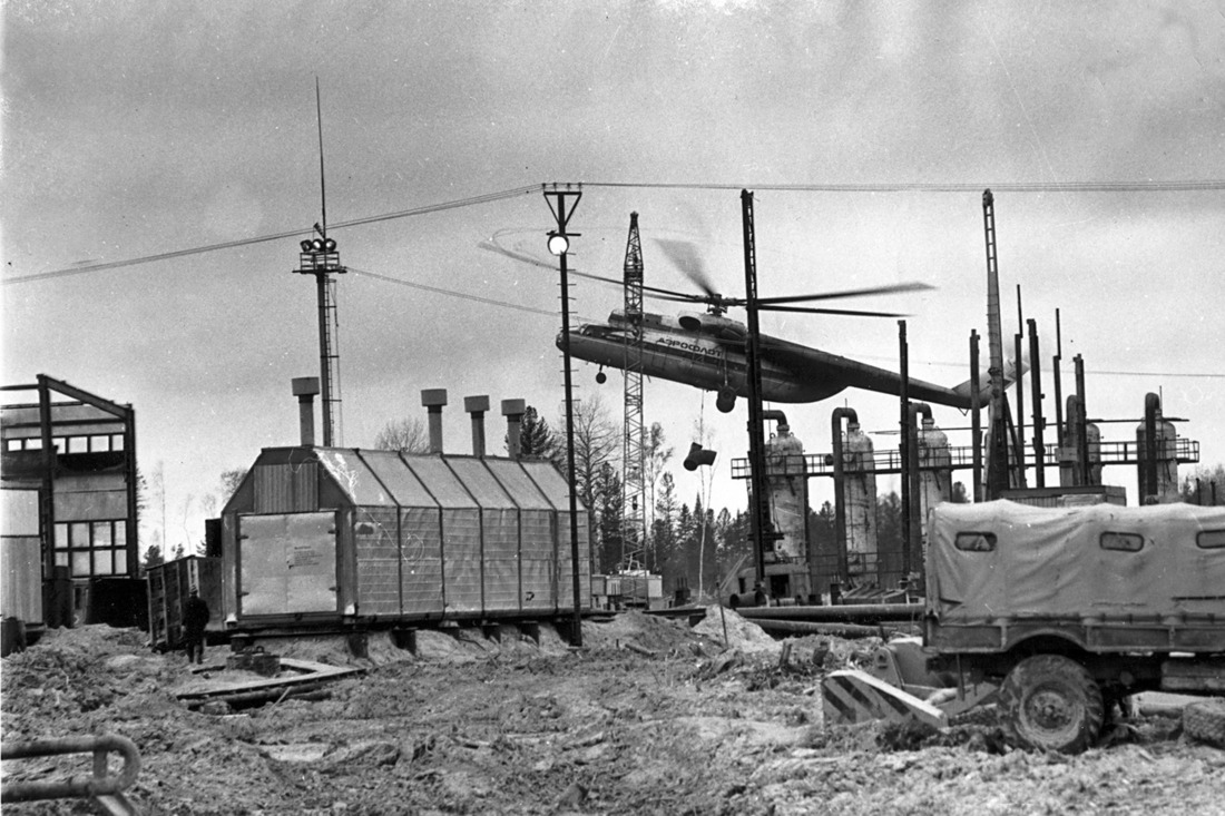 Строительство УКПГ-3 МГПУ, 1972 год